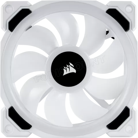 Photo de Ventilateur de boitier Corsair Dual Light Loop LL120 RGB - 12cm (Blanc)