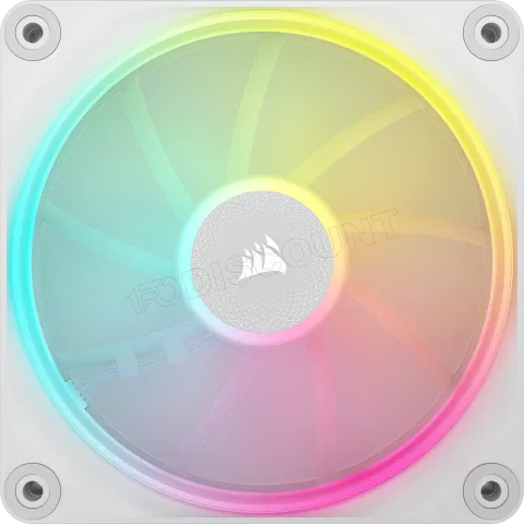 Photo de Ventilateur de boitier Corsair iCue Link LX RGB - 12cm (Blanc)