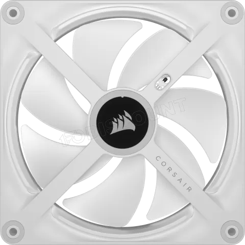 Photo de Ventilateur de boitier Corsair iCue Link QX RGB - 14cm (Blanc)