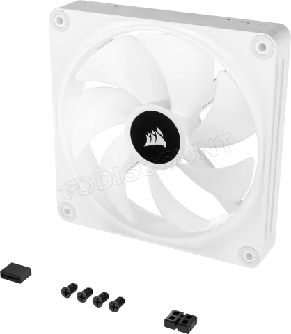 Photo de Ventilateur de boitier Corsair iCue Link QX RGB - 14cm (Blanc)