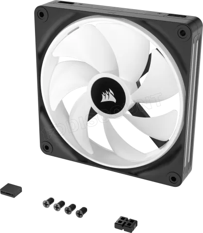 Photo de Ventilateur de boitier Corsair iCue Link QX RGB - 14cm (Noir)