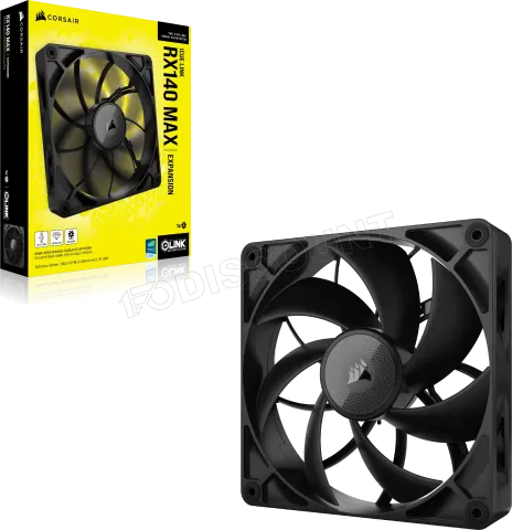 Photo de Ventilateur de boitier Corsair iCue Link RX Max - 14cm (Noir)