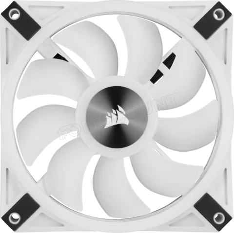 Photo de Ventilateur de boitier Corsair iCue QL120 RGB - 12cm (Blanc)