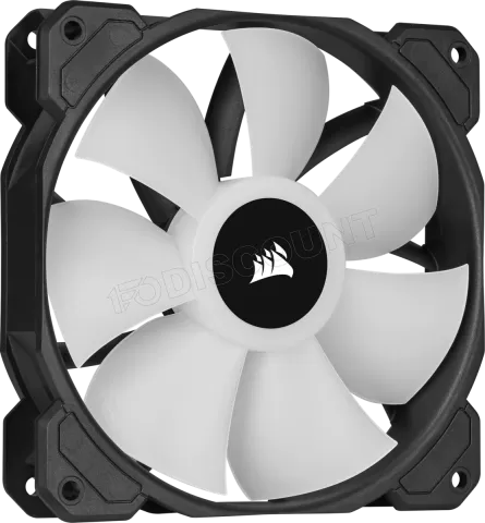 Photo de Ventilateur de boitier Corsair iCue SP120 Elite Performance PWM RGB - 12cm (Noir)