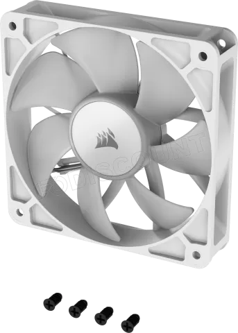 Photo de Ventilateur de boitier Corsair RS RGB - 12cm (Blanc)