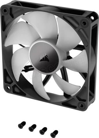 Photo de Ventilateur de boitier Corsair RS RGB - 12cm (Noir)