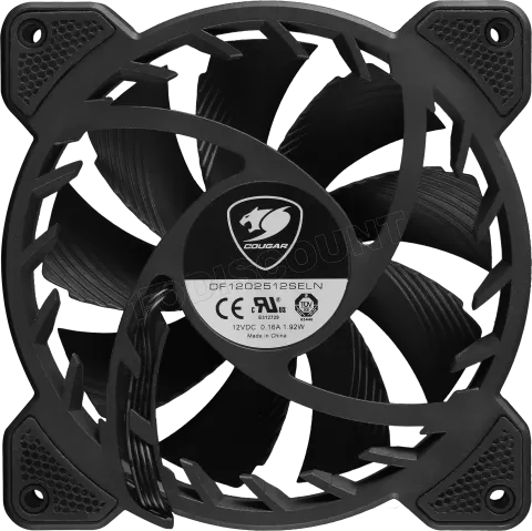 Photo de Ventilateur de boitier Cougar Vortex FCB RGB 12cm (Noir)