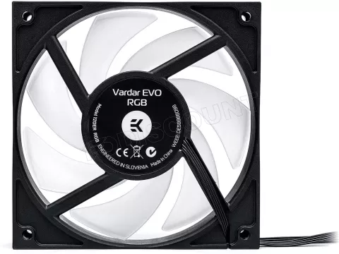 Photo de Ventilateur de boitier Ekwb EK-Vardar Evo 120ER RGB 12cm (Noir)