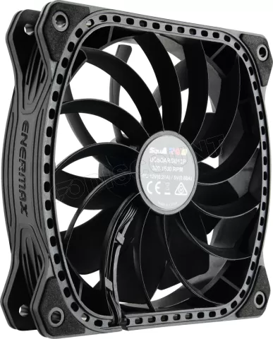 Photo de Ventilateur de boitier Enermax SquA RGB - 120mm (Noir)