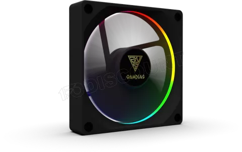 Photo de Ventilateur de boitier Gamdias Aeolus M3 RGB 12cm (Noir)