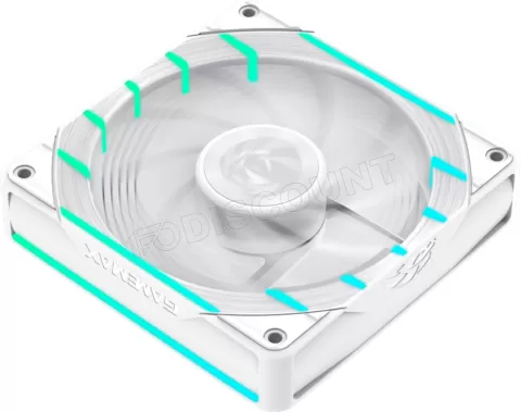 Photo de Ventilateur de boitier Gamemax Tornado T12 RGB - 12cm (Blanc)