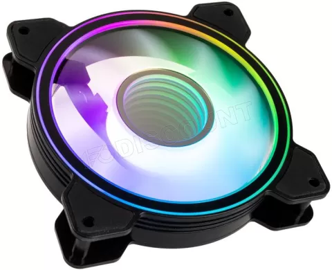 Photo de Ventilateur de boitier Kolink Umbra Void RGB PWM 12cm (Noir)