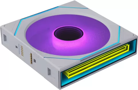 Photo de Ventilateur de boitier Lian Li Uni Fan SL-Infinity Flex Reverse RGB - 12cm (Blanc)