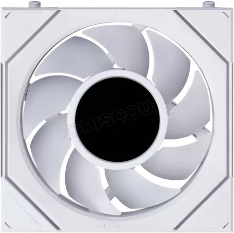 Photo de Ventilateur de boitier Lian Li Uni Fan SL-Infinity LCD Flex RGB - 12cm (Blanc)