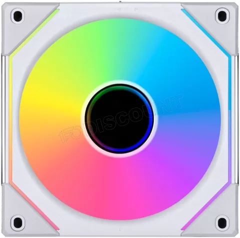 Photo de Ventilateur de boitier Lian Li Uni Fan SL-Infinity Reverse RGB - 12cm (Blanc)