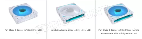 Photo de Ventilateur de boitier Lian Li Uni Fan SL-Infinity RGB - 12cm (Blanc)