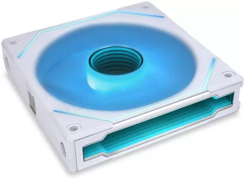 Photo de Ventilateur de boitier Lian Li Uni Fan SL-Infinity Wireless Reverse RGB - 12cm (Blanc)