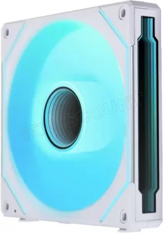 Photo de Ventilateur de boitier Lian Li Uni Fan SL-Infinity Wireless Reverse RGB - 14cm (Blanc)