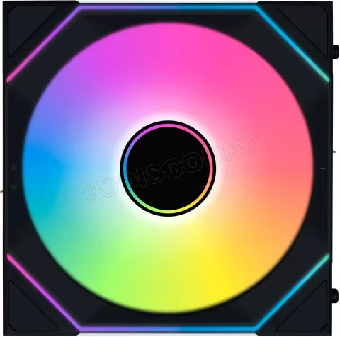 Photo de Ventilateur de boitier Lian Li Uni Fan SL-Infinity Wireless Reverse RGB - 14cm (Noir)