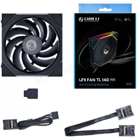 Photo de Ventilateur de boitier Lian Li Uni Fan TL RGB - 14cm (Noir)