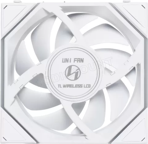 Photo de Ventilateur de boitier Lian Li Uni Fan TL Wireless LCD Reverse RGB - 12cm (Blanc)
