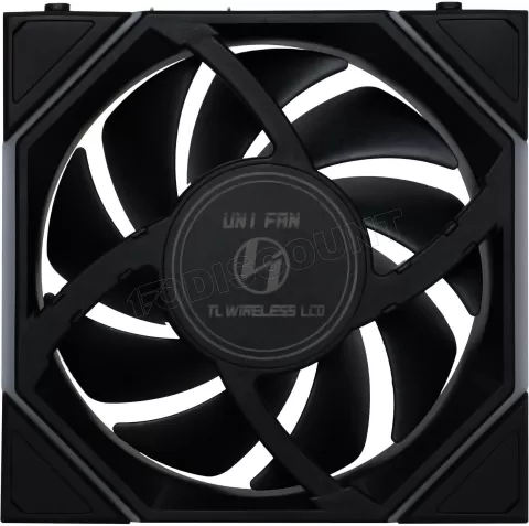 Photo de Ventilateur de boitier Lian Li Uni Fan TL Wireless LCD Reverse RGB - 12cm (Noir)