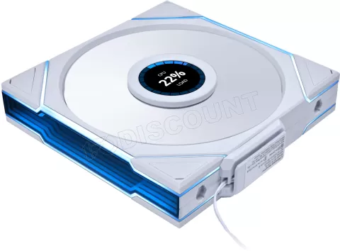 Photo de Ventilateur de boitier Lian Li Uni Fan TL Wireless LCD RGB - 14cm (Blanc)
