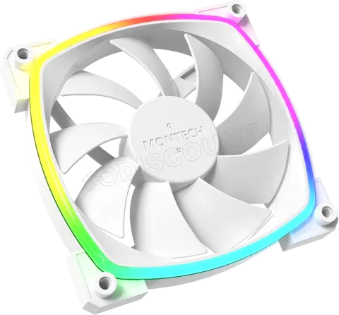 Photo de Ventilateur de boitier Montech AX120 RGB - 12cm (Blanc)