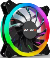 Photo de Ventilateur de boitier M.Red Rainbow RGB 12cm (Noir)