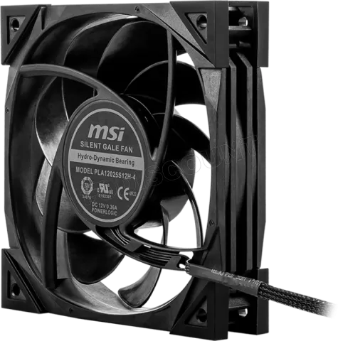 Photo de Ventilateur de boitier MSI Meg Silent Gale - 12cm (Noir)