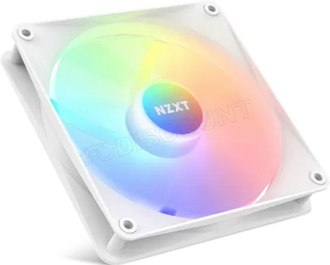 Photo de Ventilateur de boitier NZXT F-Core RGB - 14cm (Blanc)