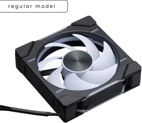 Photo de Ventilateur de boitier Phanteks D30 Regular Airflow RGB - 12cm (Noir)