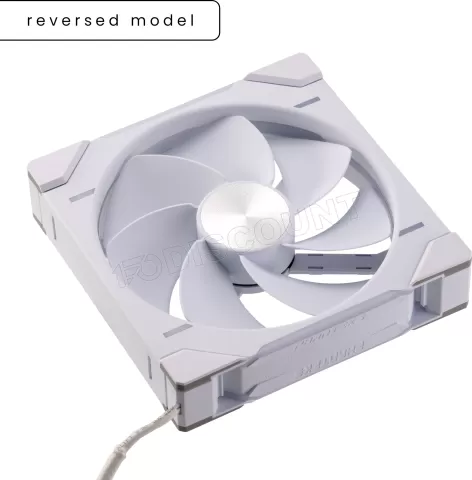 Photo de Ventilateur de boitier Phanteks D30 Reverse Airflow RGB - 14cm (Blanc)