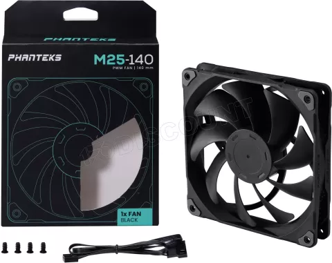 Photo de Ventilateur de boitier Phanteks M25 - 14cm (Noir)