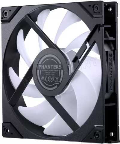Photo de Ventilateur de boitier Phanteks M25 Gen2 Reverse RGB - 14cm (Noir)
