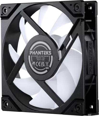 Photo de Ventilateur de boitier Phanteks M25 Gen2 RGB - 12cm (Noir)