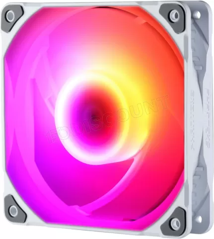 Photo de Ventilateur de boitier Phanteks M25 RGB - 12cm (Blanc)