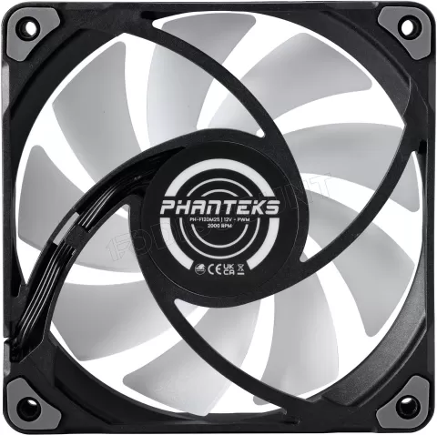 Photo de Ventilateur de boitier Phanteks M25 RGB - 12cm (Noir)