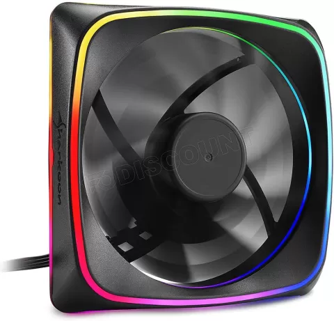 Photo de Ventilateur de boitier Sharkoon RGB Shark Lights RGB - 12cm (Noir)