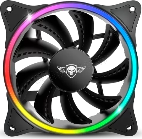 Photo de Ventilateur de boitier Spirit of Gamer AirForce Circle RGB - 12cm (Noir)