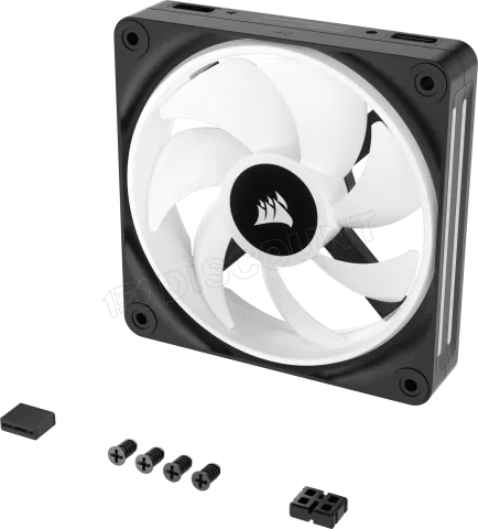 Photo de Ventilateur de boitier supplémentaire Corsair iCue Link QX RGB - 12cm (Noir)