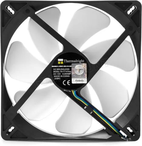 Photo de Ventilateur de boitier Thermalright TY-147ASQ - 14cm (Noir)