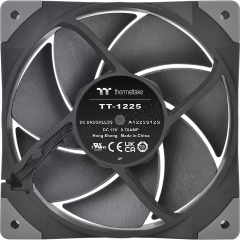 Photo de Ventilateur de boitier Thermaltake SwaFan GT - 12cm (Noir)