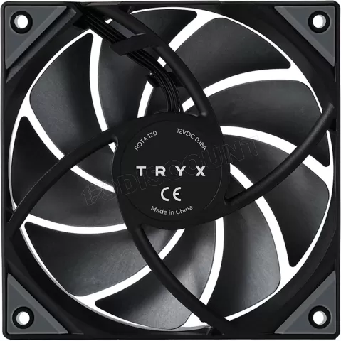 Photo de Ventilateur de boitier Tryx Rota Pro - 12cm (Noir)