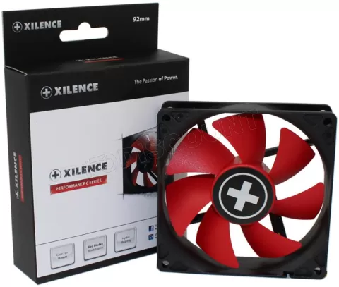 Photo de Ventilateur de boitier Xilence Performance C XPF92 9,2cm (Noir/Rouge)