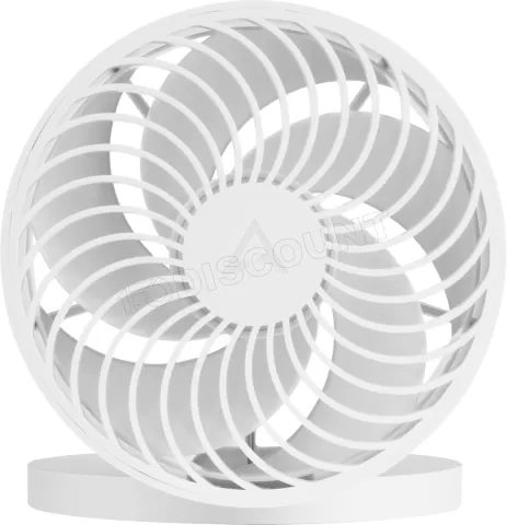 Photo de Ventilateur de bureau sur batterie Arctic Summair Plus - Ø11,2cm (Blanc)