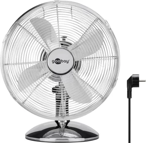 Photo de Ventilateur de table Goobay - Ø 35cm (Argent)