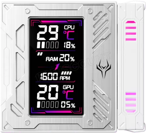 Photo de Ventilateur pour processeur 1stPlayer Frosty RGB (Blanc)