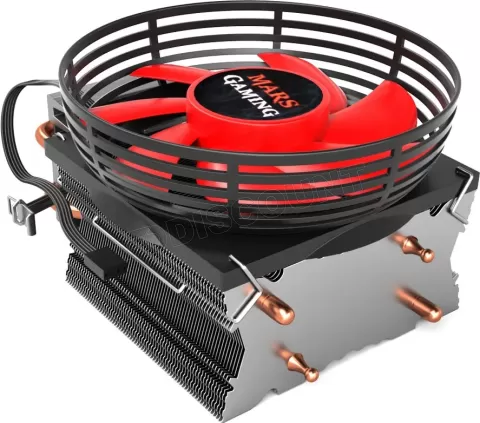 Photo de Ventilateur pour processeur Mars Gaming MCPU117 (Noir/Rouge)