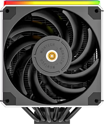 Photo de Ventilateur pour processeur Montech Metal DT24 Premium RGB (Noir)